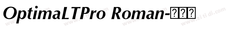 OptimaLTPro Roman字体转换 OptimaLTPro Roman字体转换